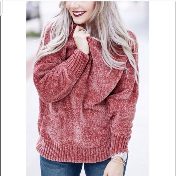 Orvis Sweaters - ♥ 3/$15 NWOT Orvis Dusty Rose Chenille Sweater Small